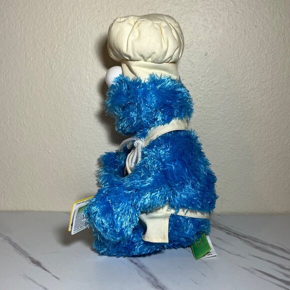 Sesame Street Gund  Teach Me Cookie Monster Chef Stuffed Toy - 15" - Picture 4 of 9